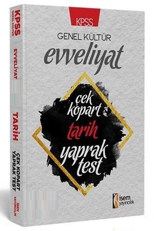 İsem 2019 KPSS Evveliyat Tarih Yaprak Test Çek Kopart İsem Yayınları