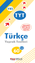 Nitelik YKS TYT Türkçe Yaprak Test Nitelik Yayınları