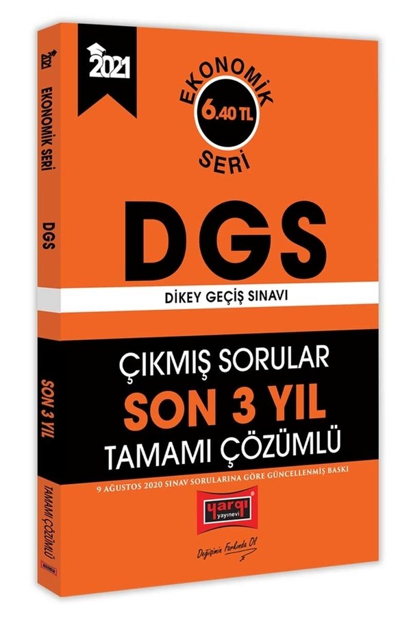 SÜPER FİYAT Yargı 2021 DGS Çıkmış Sorular Son 3 Yıl Çözümlü Ekonomik Seri Yargı Yayınları