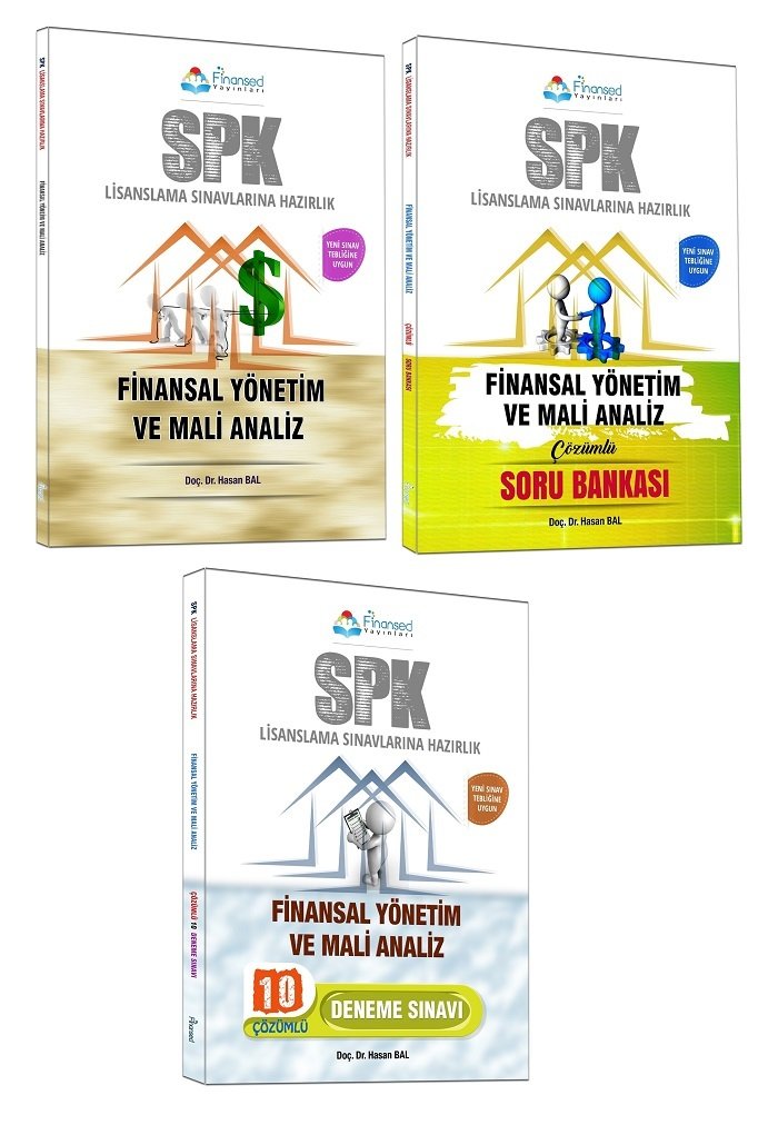 Finansed SPK Finansal Yönetim ve Mali Analiz Konu + Soru + 10 Deneme 3 lü Set Finansed Yayınları