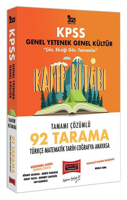 SÜPER FİYAT Yargı 2021 KPSS Genel Yetenek Genel Kültür Kamp Kitabı 92 Tarama Soru Bankası Çözümlü Yargı Yayınları