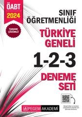 Pegem 2024 ÖABT Sınıf Öğretmenliği Türkiye Geneli 3 Deneme (1-2-3) Pegem Akademi Yayınları