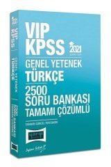 SÜPER FİYAT Yargı 2021 KPSS VIP Türkçe 2500 Soru Bankası Çözümlü Yargı Yayınları