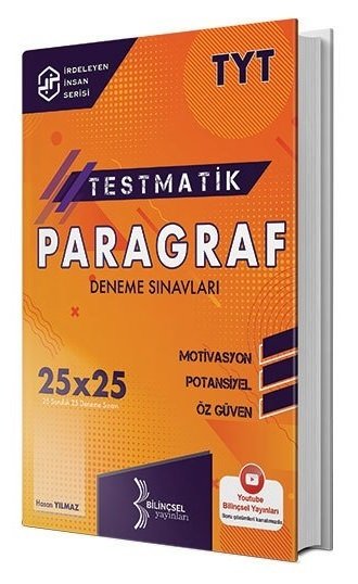 Bilinçsel YKS TYT Paragraf Testmatik 25x25 Deneme Sınavı Bilinçsel Yayınları