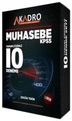 A Kadro KPSS A Grubu Muhasebe 10 Deneme Çözümlü 3. Baskı - Ergün Tekin A Kadro Yayınları