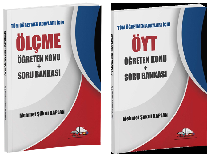 Mehmet Şükrü Kaplan KPSS Eğitim Bilimleri Ölçme Değerlendirme + ÖYT Öğreten Konu ve Soru Bankası 2 li Set Mehmet Şükrü Kaplan