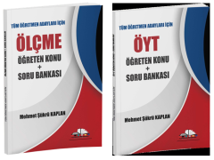 Mehmet Şükrü Kaplan KPSS Eğitim Bilimleri Ölçme Değerlendirme + ÖYT Öğreten Konu ve Soru Bankası 2 li Set Mehmet Şükrü Kaplan