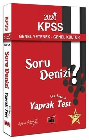 Yargı 2020 KPSS Genel Yetenek Genel Kültür Soru Denizi Yaprak Test Çek Kopart Yargı Yayınları