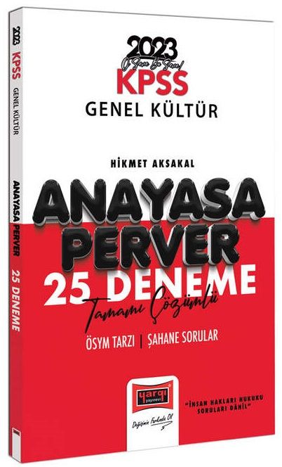 Yargı 2023 KPSS Anayasa Vatandaşlık Anayasaperver 25 Deneme Çözümlü Yargı Yayınları