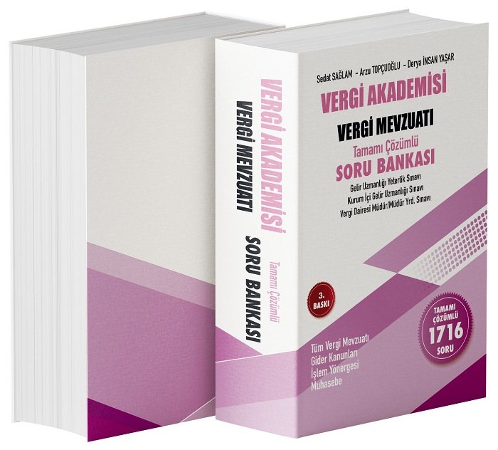 Akfon Vergi Akademisi Vergi Mevzuatı Soru Bankası Çözümlü 3. Baskı Akfon Yayınları