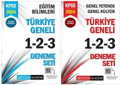 Pegem 2024 KPSS Eğitim Bilimleri + GYGK Türkiye Geneli 6 Deneme (1-2-3)  2 li Set Pegem Akademi Yayınları