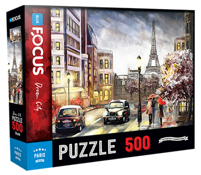 500 Parça Puzzle - Paris Blue Focus Games