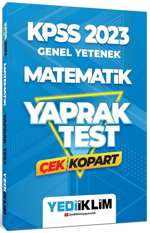 Yediiklim 2023 KPSS Matematik Yaprak Test Çek Kopart Yediiklim Yayınları