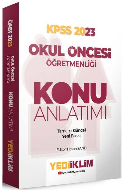 Yediiklim 2023 ÖABT Okul Öncesi Öğretmenliği Konu Anlatımı - Hasan Sanlı Yediiklim Yayınları