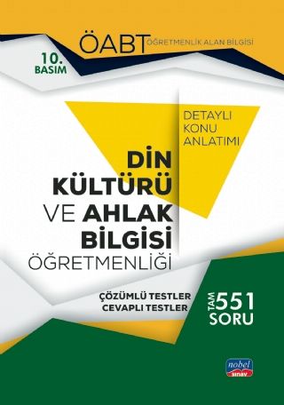 SÜPER FİYAT Nobel ÖABT Din Kültürü ve Ahlak Bilgisi Öğretmenliği Konu Anlatımı Nobel Sınav Yayınları