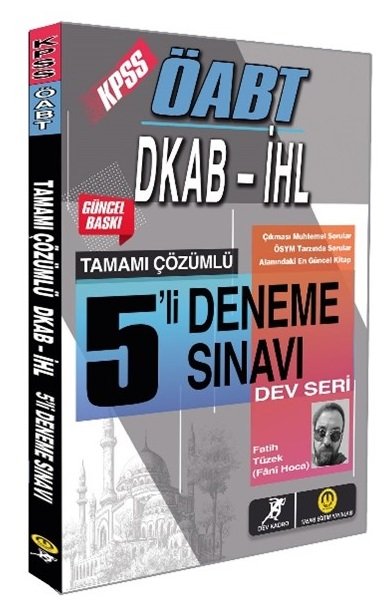 Tasarı Dev Kadro ÖABT Din Kültürü ve Ahlak Bilgisi 5 Deneme Çözümlü Tasarı Yayınları