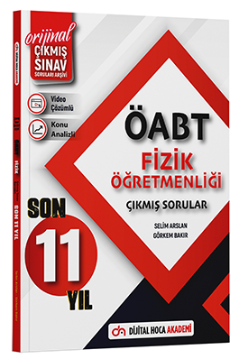 Dijital Hoca ÖABT Fizik Öğretmenliği Son 11 Yıl Çıkmış Sorular Video Çözümlü Dijital Hoca Akademi