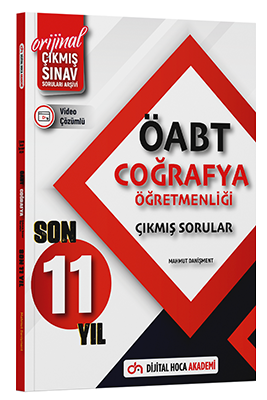 Dijital Hoca ÖABT Coğrafya Öğretmenliği Son 11 Yıl Çıkmış Sorular Video Çözümlü Dijital Hoca Akademi