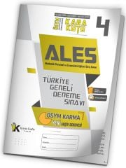 İnformal ALES Kara Kutu Türkiye Geneli Deneme 4. Kitapçık Dijital Çözümlü İnformal Yayınları