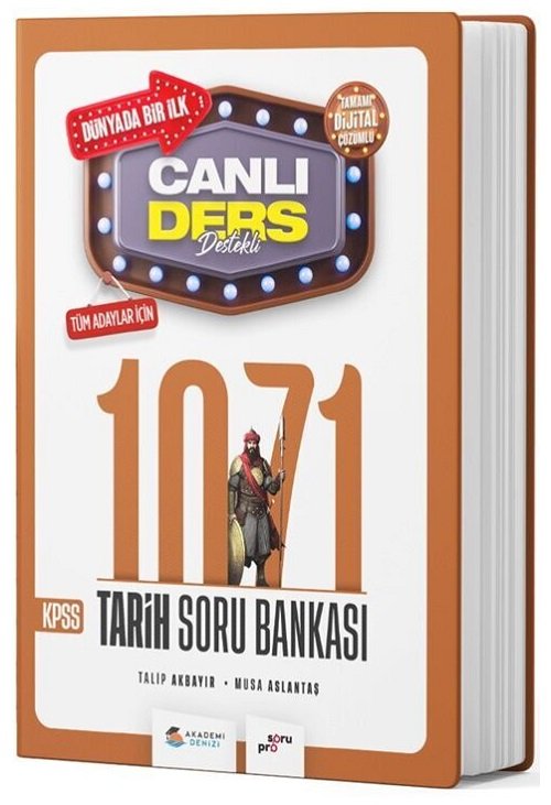 Akademi Denizi KPSS Tarih 1071 Canlı Ders Destekli Soru Bankası Dijital Çözümlü Akademi Denizi