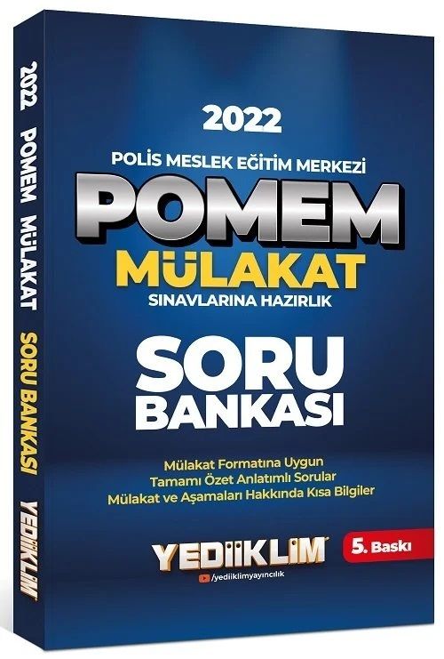 SÜPER FİYAT Yediiklim 2022 POMEM Mülakat Sınavları Soru Bankası Yediiklim Yayınları