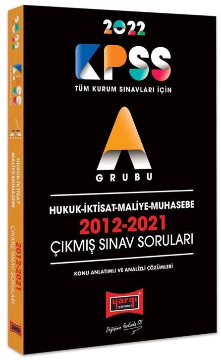 Yargı 2022 KPSS A Grubu Hukuk-İktisat-Maliye-Muhasebe Çıkmış Sorular Çözümlü Yargı Yayınları
