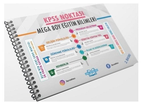 HMC Yayınları KPSS Noktası Eğitim Bilimleri Mega Boy Poster Ders Notları HMC Yayınları