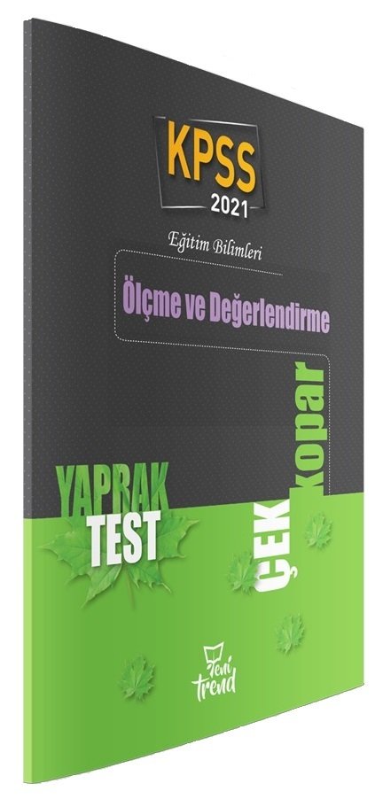 SÜPER FİYAT Yeni Trend 2021 KPSS Eğitim Bilimleri Ölçme ve Değerlendirme Yaprak Test Yeni Trend Yayınları