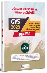 Memur Sınav 2023 GYS Yerel Yönetimler 1. Grup Deneme Görevde Yükselme Memur Sınav