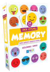 Memory - Smile 34 Parça Puzzle Blue Focus Games