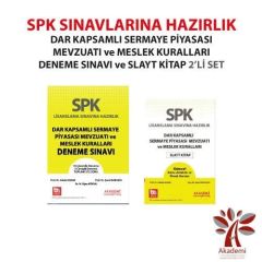 Akademi SPK Dar Kapsamlı Düzey-1 Soru + Slayt 2 li Set Akademi Consulting Yayınları