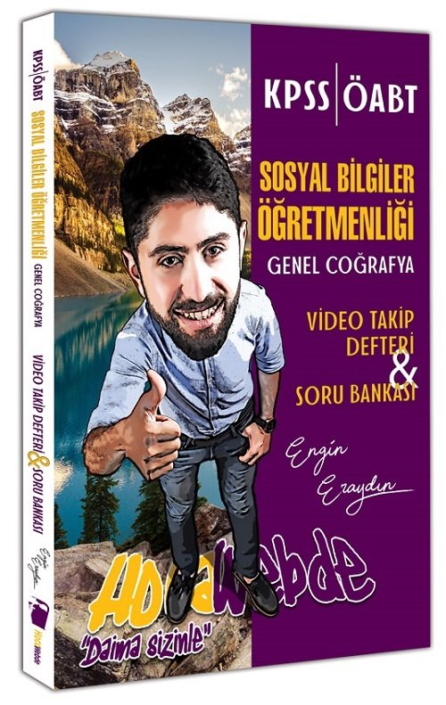 HocaWebde 2019 ÖABT Sosyal Bilgiler Öğretmenliği Genel Coğrafya Video Takip Defteri ve Soru Bankası Engin Eraydın HocaWebde Yayınları