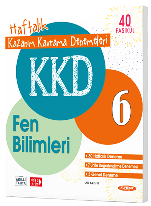 Kurmay ELT 6. Sınıf Fen Bilimleri KKD Haftalık Kazanım Kavrama Denemeleri Kurmay ELT Yayınları