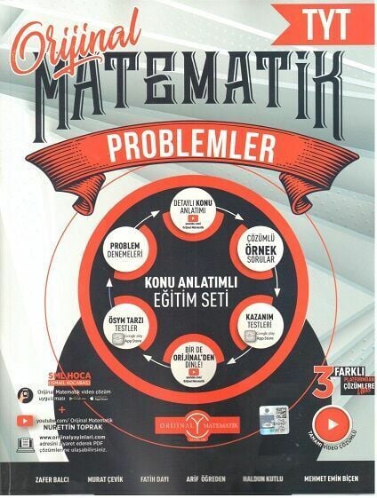 Orijinal YKS TYT Matematik Problemler Orijinal Konu Anlatımlı Eğitim Seti Orijinal Yayınları
