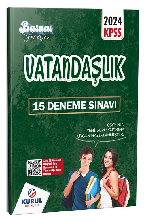 Kurul 2024 KPSS Vatandaşlık Başucu Serisi 15 Deneme Çözümlü Kurul Yayıncılık