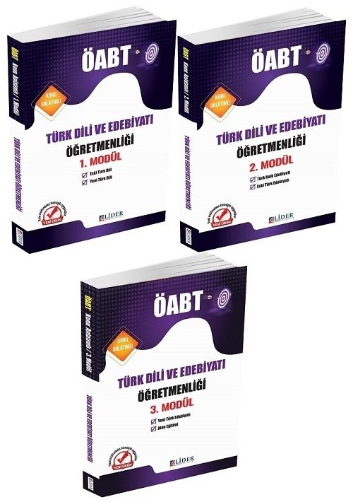 Lider ÖABT Türk Dili ve Edebiyatı Öğretmenliği Konu Anlatımlı Modüler Set Lider Yayınları