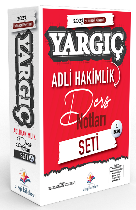 Dizgi Kitap 2023 YARGIÇ Adli Hakimlik Ders Notları Seti Dizgi Kitap