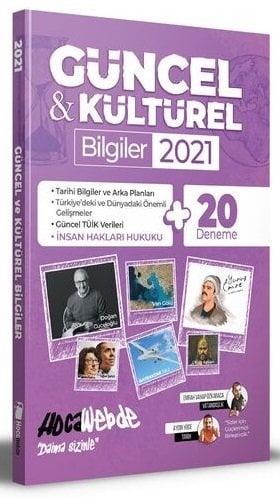 HocaWebde 2021 KPSS Güncel ve Kültürel Bilgiler Kitabı (20 Deneme İlaveli) - Emrah Özkaraca, Aydın Yüce HocaWebde Yayınları