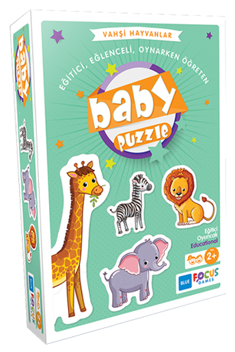 Baby 13 Parça Puzzle - Vahşi Hayvanlar Blue Focus Games