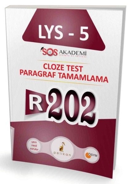 Pelikan LYS 5 R202 Cloze Test Paragraf Tamamlama Pelikan Yayınları