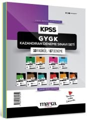 Marka 2024 KPSS Genel Yetenek Genel Kültür Kazandıran 10 Fasikül 67 Deneme Set Marka Yayınları