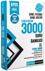 SÜPER FİYAT Pegem 2023 KPSS Genel Yetenek Genel Kültür EZBERBOZAN 3000 Soru Bankası Tek Kitap Pegem Akademi Yayınları