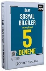 Öğreti 2024 ÖABT Sosyal Bilgiler Öğretmenliği 5 Deneme Çözümlü Öğreti Akademi