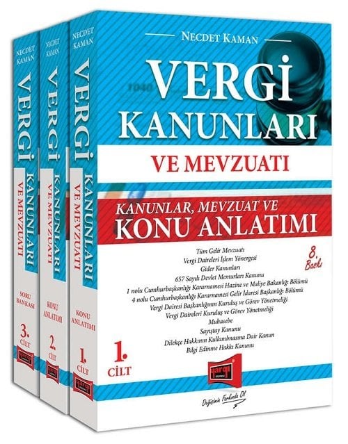 Yargı Vergi Kanunları ve Mevzuatı Konu Anlatımı ve Soru Bankası 3 Kitap Set - Necdet Kaman 8. Baskı Yargı Yayınları