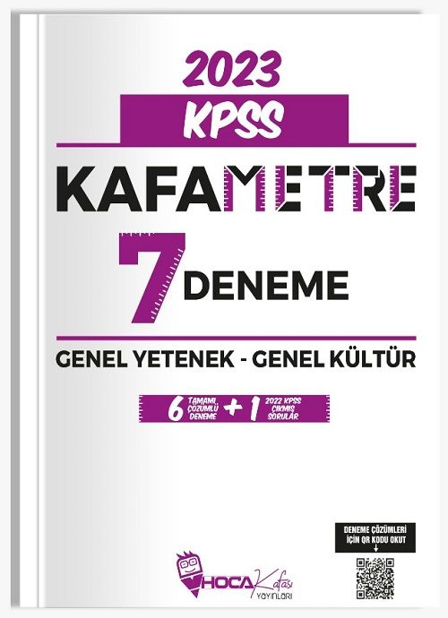 Hoca Kafası 2023 KPSS Genel Yetenek Genel Kültür Kafametre 7 Deneme Çözümlü Hoca Kafası Yayınları
