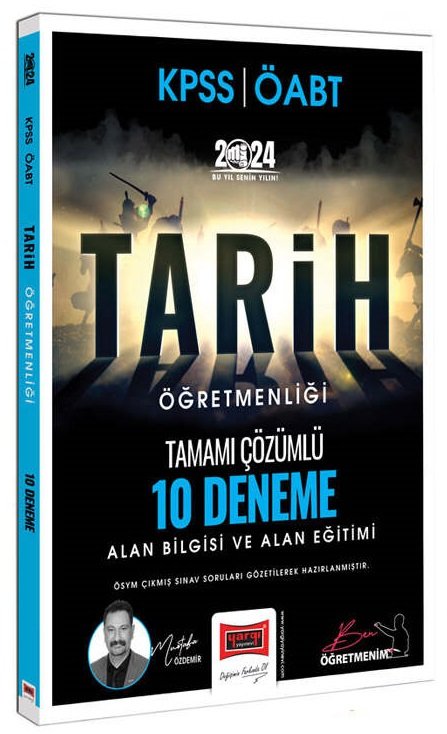 Yargı 2024 ÖABT Tarih Öğretmenliği 10 Deneme Çözümlü - Mustafa Özdemir Yargı Yayınları