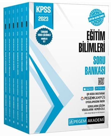 SÜPER FİYAT Pegem 2023 KPSS Eğitim Bilimleri Soru Bankası Çözümlü Modüler Set Pegem Akademi Yayınları