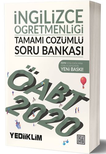 Yediiklim 2020 ÖABT İngilizce Öğretmenliği Soru Bankası Çözümlü Yediiklim Yayınları