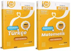Uzman Kariyer 2024 KPSS Türkçe+Matematik Test Bankası Yaprak Test 2 li Set Uzman Kariyer Yayınları