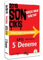 SÜPER FİYAT Yargı 2019 KPSS Eğitim Bilimleri Son Çıkış 5 Deneme Çözümlü Yargı Yayınları